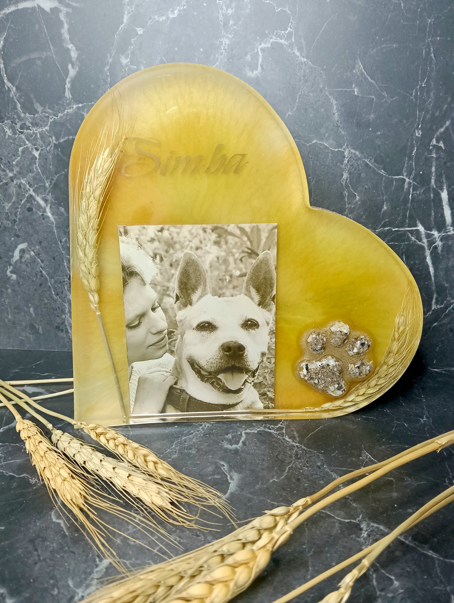 Erinnerungsherz groß liegend