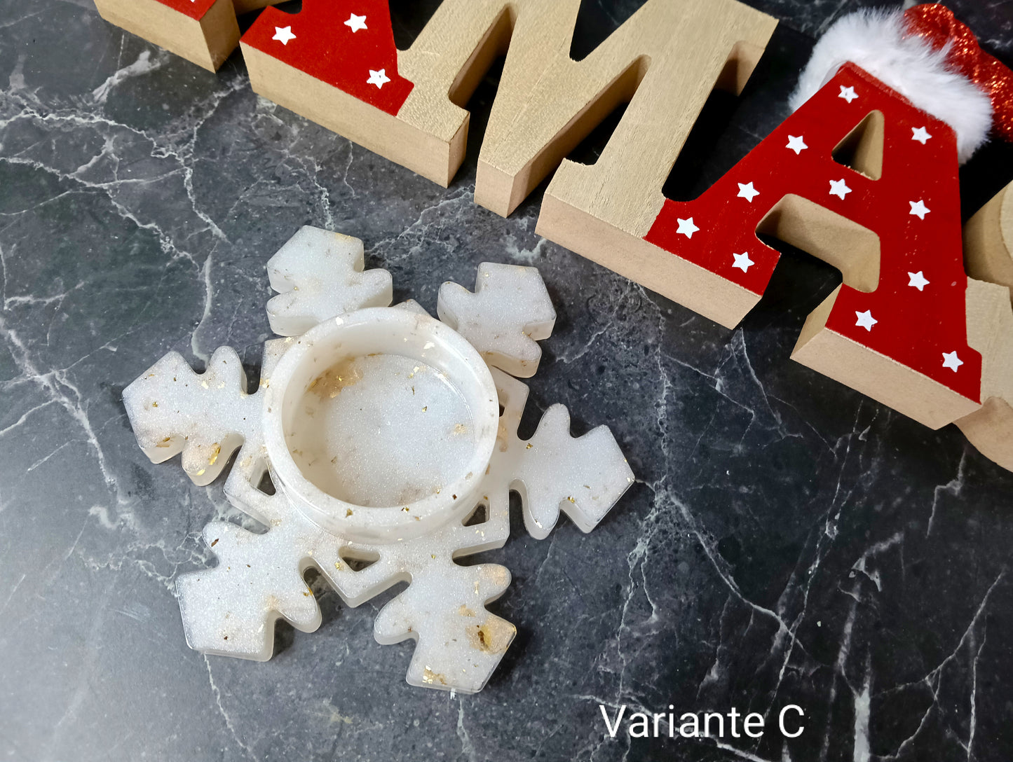 Teelichthalter "Schneeflocke"