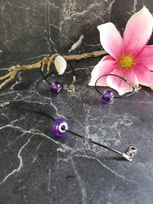 Charms "Perle" mit Nylon-Armkette